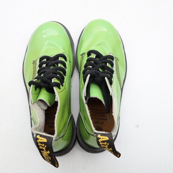 Doc Dr. Marten's Women's UK 4 US 6 Steel Toe Green Patent Leather England - Picture 9 of 12